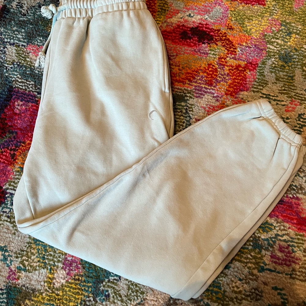 Cream Jogger Pants